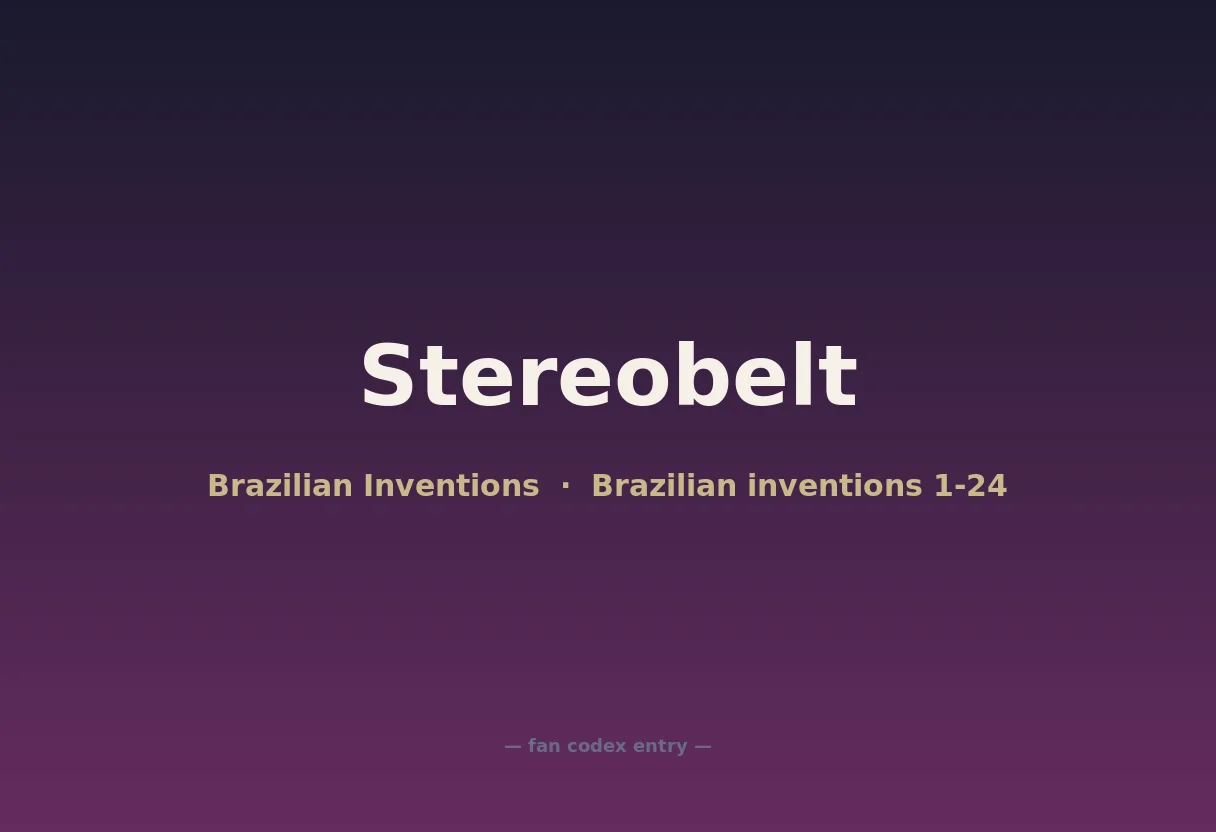 Stereobelt